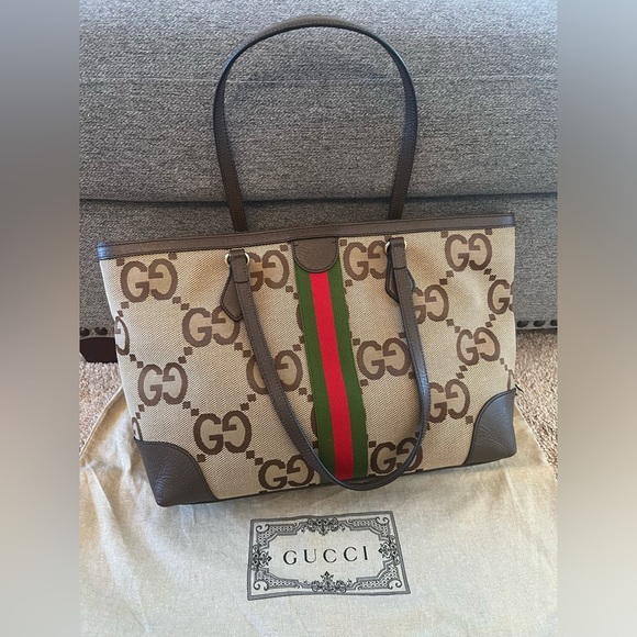 NWT Gucci Ophidia Jumbo GG tote Web Ophidia Shopping Tote - Picture 6 of 13